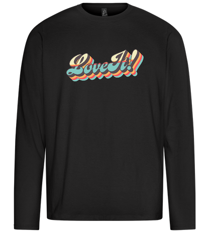 Love It! Design - Premium men's long sleeve t-shirt_DEEP BLACK_front