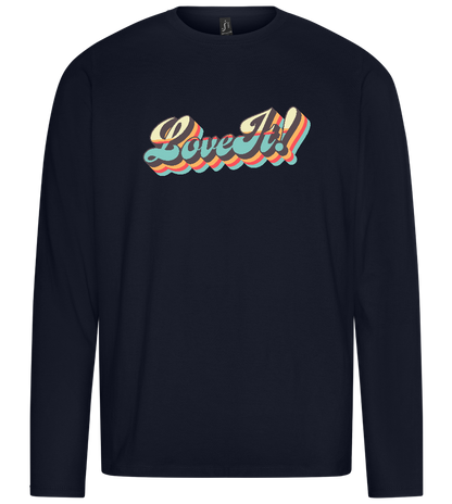 Love It! Design - Premium men's long sleeve t-shirt_FRENCH NAVY_front