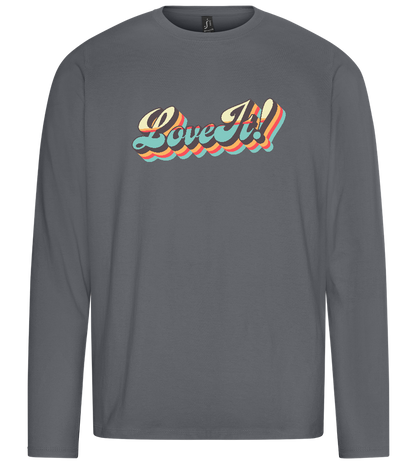 Love It! Design - Premium men's long sleeve t-shirt_MOUSE GREY_front