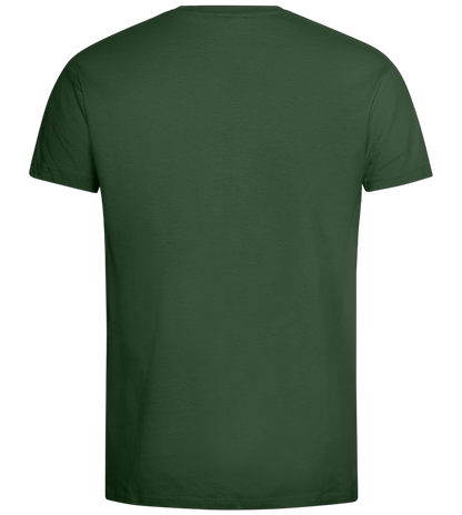 Skeleton's Brew Barrel Design - Premium men's t-shirt_GREEN BOTTLE_back