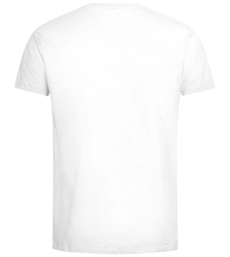 Skeleton's Brew Barrel Design - Premium men's t-shirt_WHITE_back