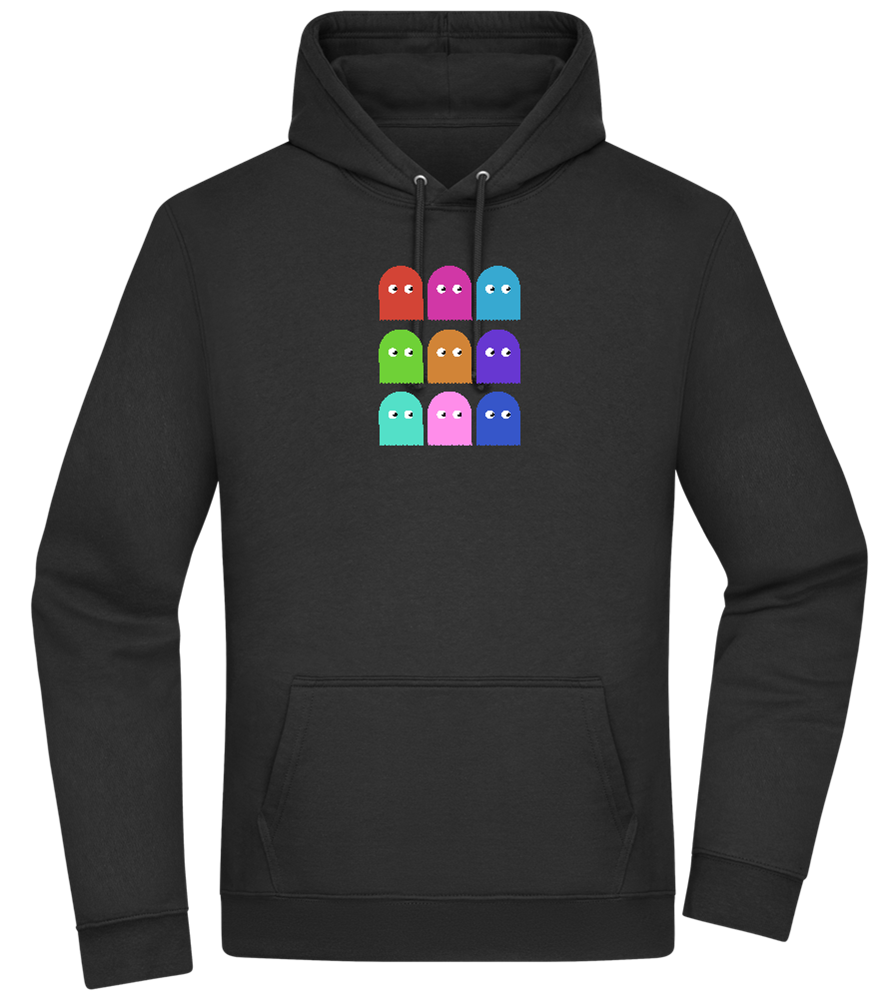 Classic Ghosts Design - Premium Essential Unisex Hoodie_BLACK_front