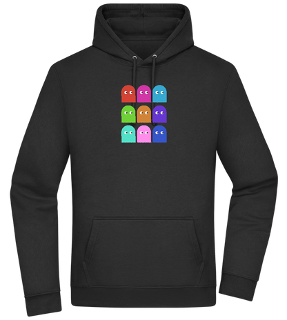 Classic Ghosts Design - Premium Essential Unisex Hoodie_BLACK_front