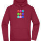 Classic Ghosts Design - Premium Essential Unisex Hoodie_BORDEAUX_front