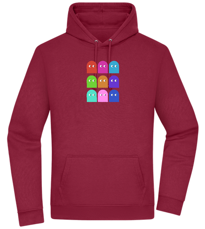 Classic Ghosts Design - Premium Essential Unisex Hoodie_BORDEAUX_front