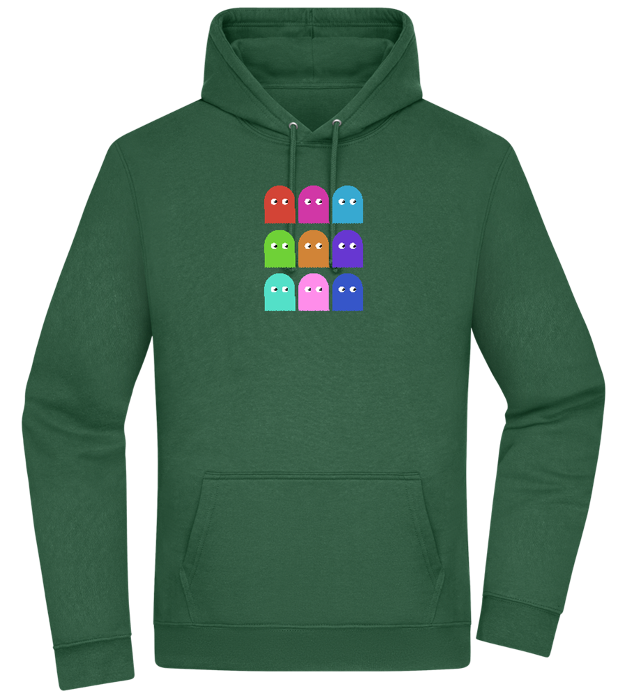 Classic Ghosts Design - Premium Essential Unisex Hoodie_GREEN BOTTLE_front