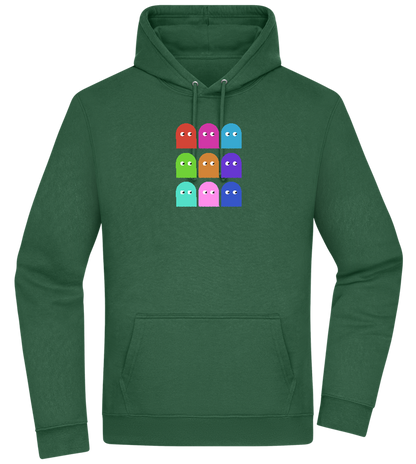 Classic Ghosts Design - Premium Essential Unisex Hoodie_GREEN BOTTLE_front