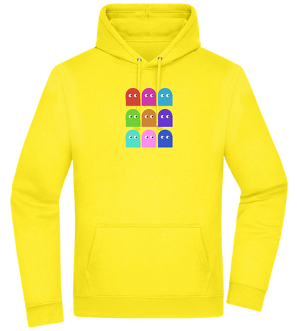 Classic Ghosts Design - Premium Essential Unisex Hoodie_YELLOW_front