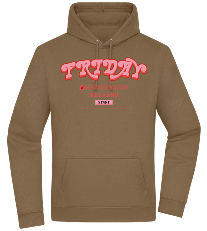 Friday Weekend Design - Premium Essential Unisex Hoodie_ARMY_front