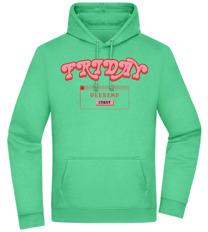 Friday Weekend Design - Premium Essential Unisex Hoodie_SPRING GREEN_front