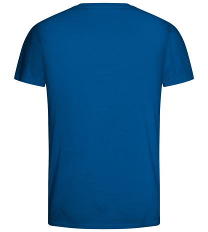 Not Ready for Love Design - Basic men's fitted t-shirt_ROYAL_back