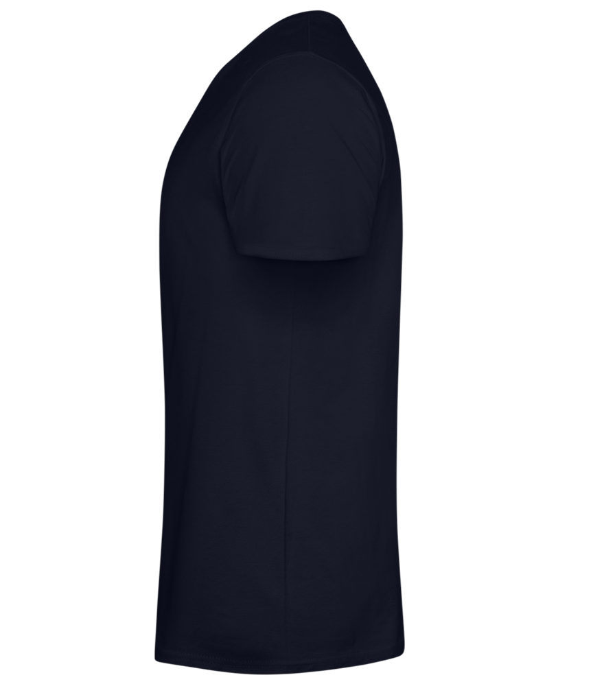 Not Ready for Love Design - Basic men's fitted t-shirt_FRENCH NAVY_left