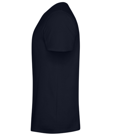 Not Ready for Love Design - Basic men's fitted t-shirt_FRENCH NAVY_left