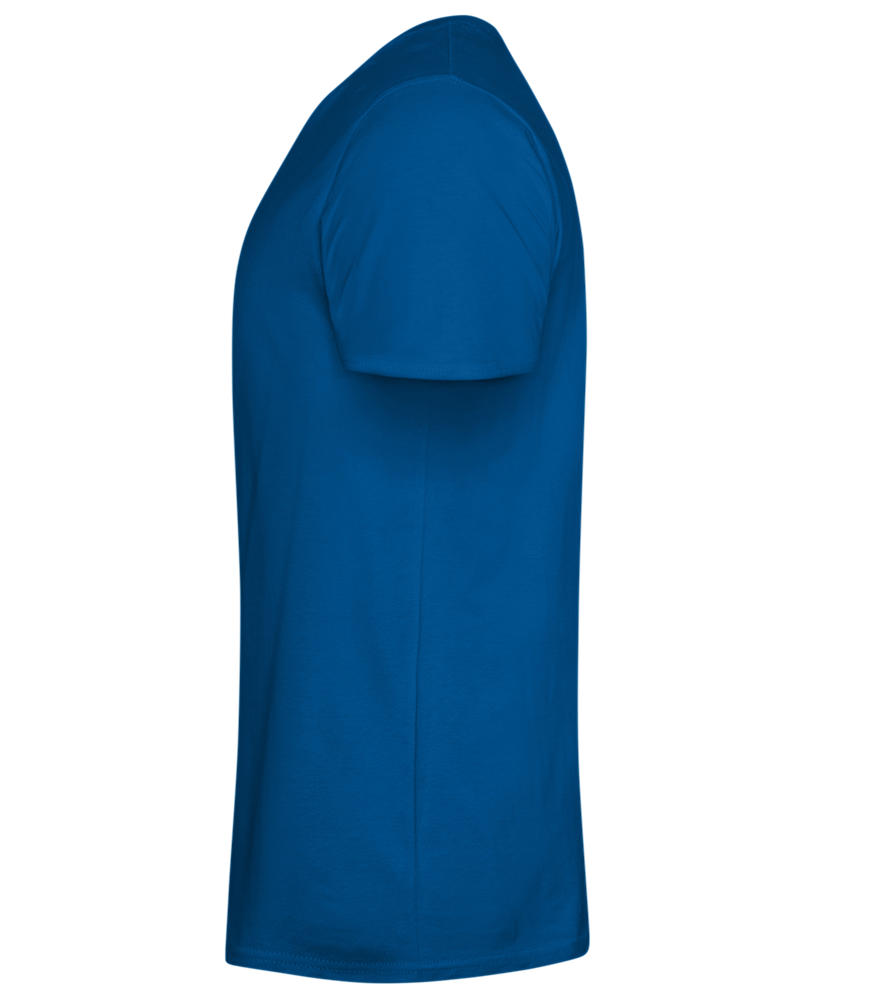 Not Ready for Love Design - Basic men's fitted t-shirt_ROYAL_left