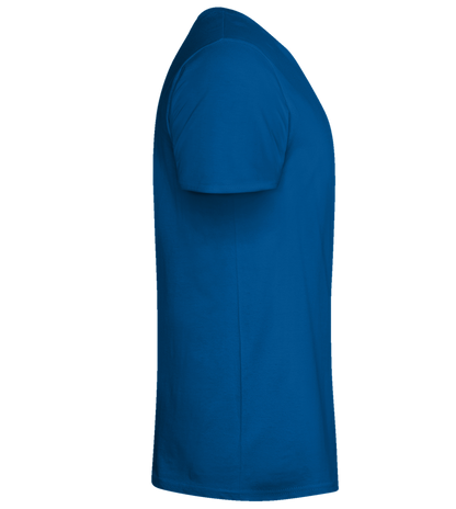 Not Ready for Love Design - Basic men's fitted t-shirt_ROYAL_right