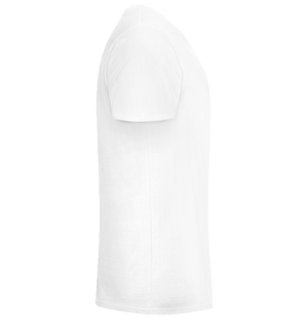 Not Ready for Love Design - Basic men's fitted t-shirt_WHITE_right