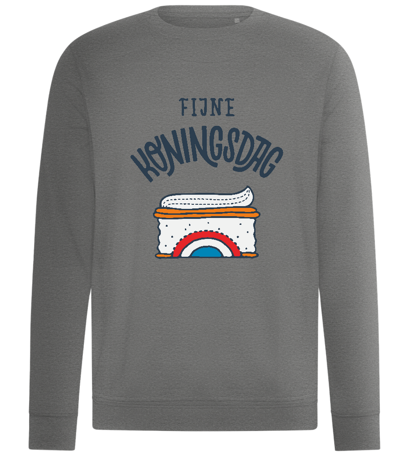 Koningsdag Tompouce Design - Comfort unisex sweater_ORION GREY II_front