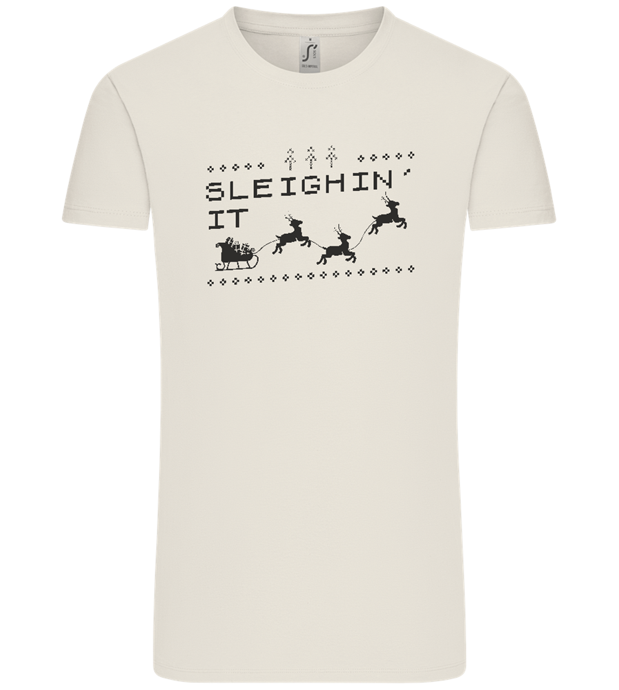 Sleighin' It Design - Comfort Unisex T-Shirt_ECRU_front