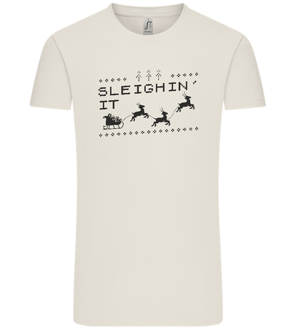 Sleighin' It Design - Comfort Unisex T-Shirt_ECRU_front