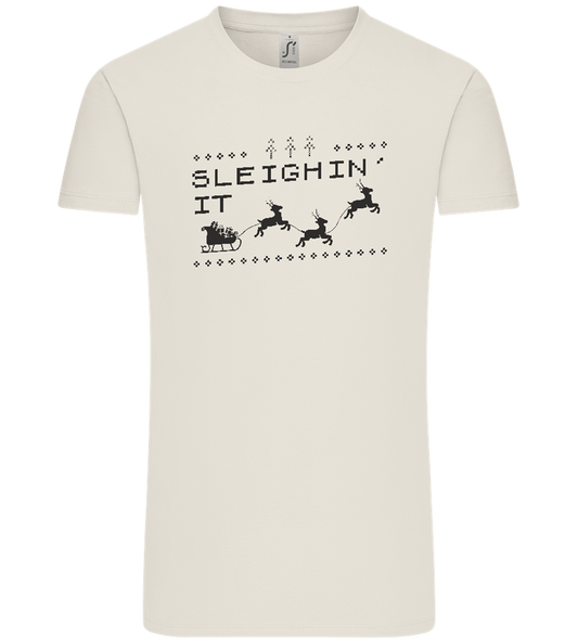 Sleighin' It Design - Comfort Unisex T-Shirt_ECRU_front