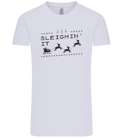 Sleighin' It Design - Comfort Unisex T-Shirt_LILAK_front