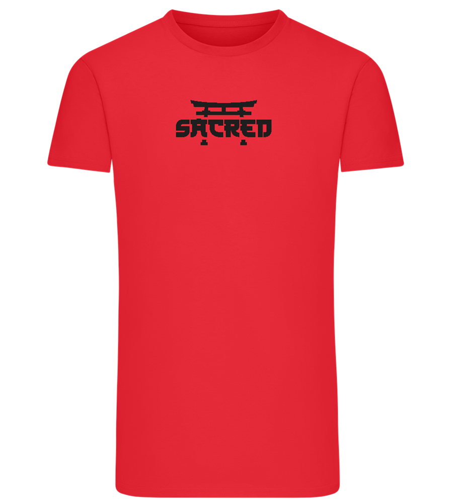 Sacred Torii Design - Comfort men's fitted t-shirt_BRIGHT RED_front