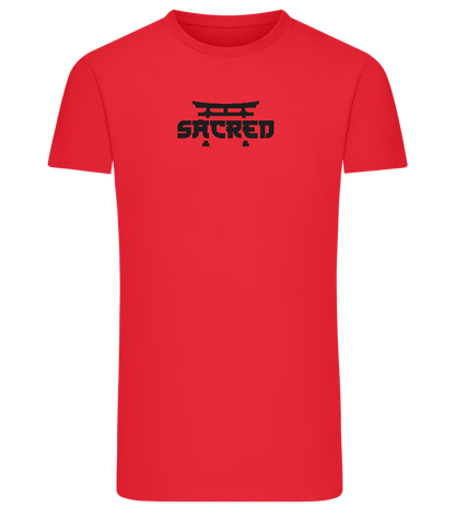 Sacred Torii Design - Comfort men's fitted t-shirt_BRIGHT RED_front