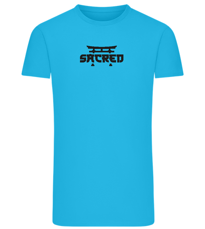 Sacred Torii Design - Comfort men's fitted t-shirt_TURQUOISE_front