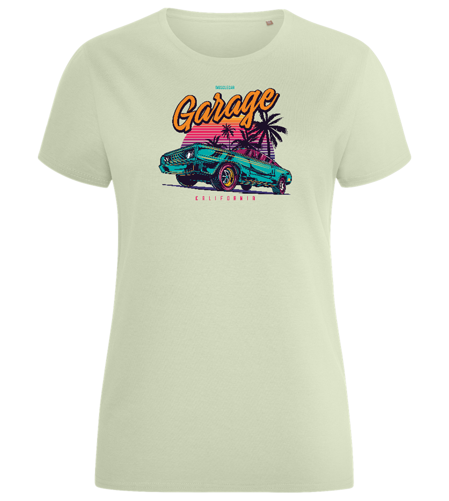 Car Garage Design - Comfort women's fitted t-shirt_SILESTONE_front