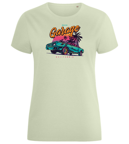 Car Garage Design - Comfort women's fitted t-shirt_SILESTONE_front