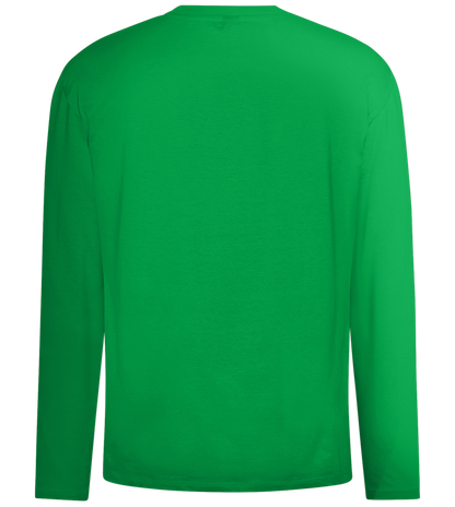 Koningsdag Oranje Fiets Design - Comfort men's long sleeve t-shirt_MEADOW GREEN_back