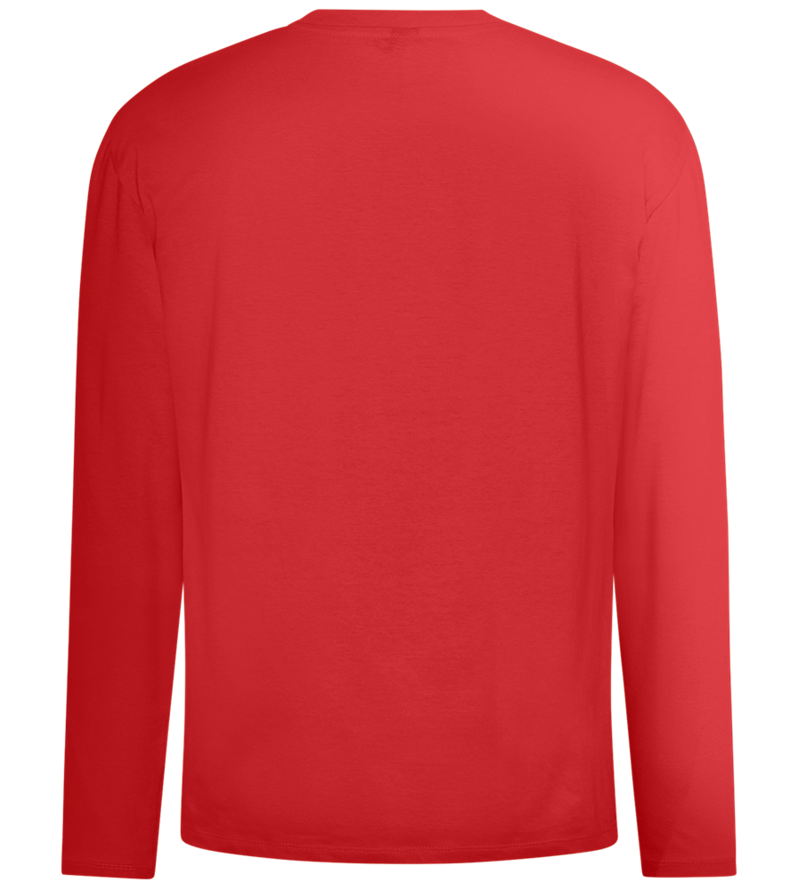 Koningsdag Oranje Fiets Design - Comfort men's long sleeve t-shirt_RED_back