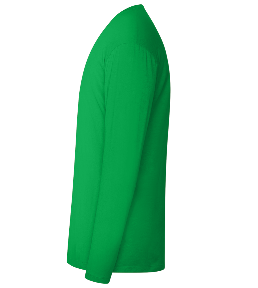 Koningsdag Oranje Fiets Design - Comfort men's long sleeve t-shirt_MEADOW GREEN_left