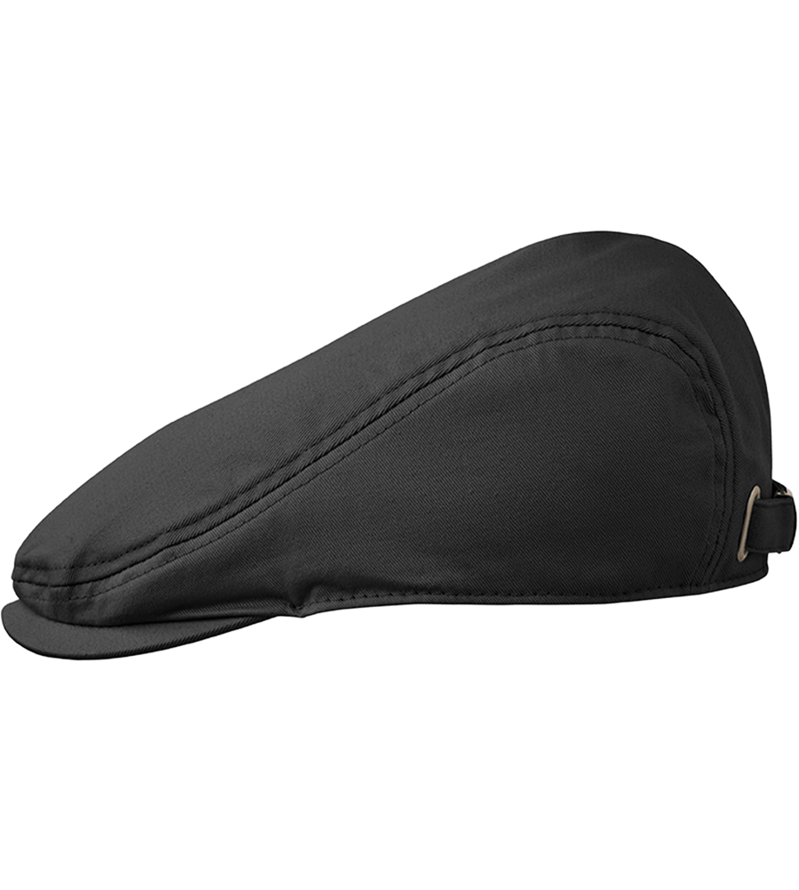 Classic Newsboy Cap_BLACK_left