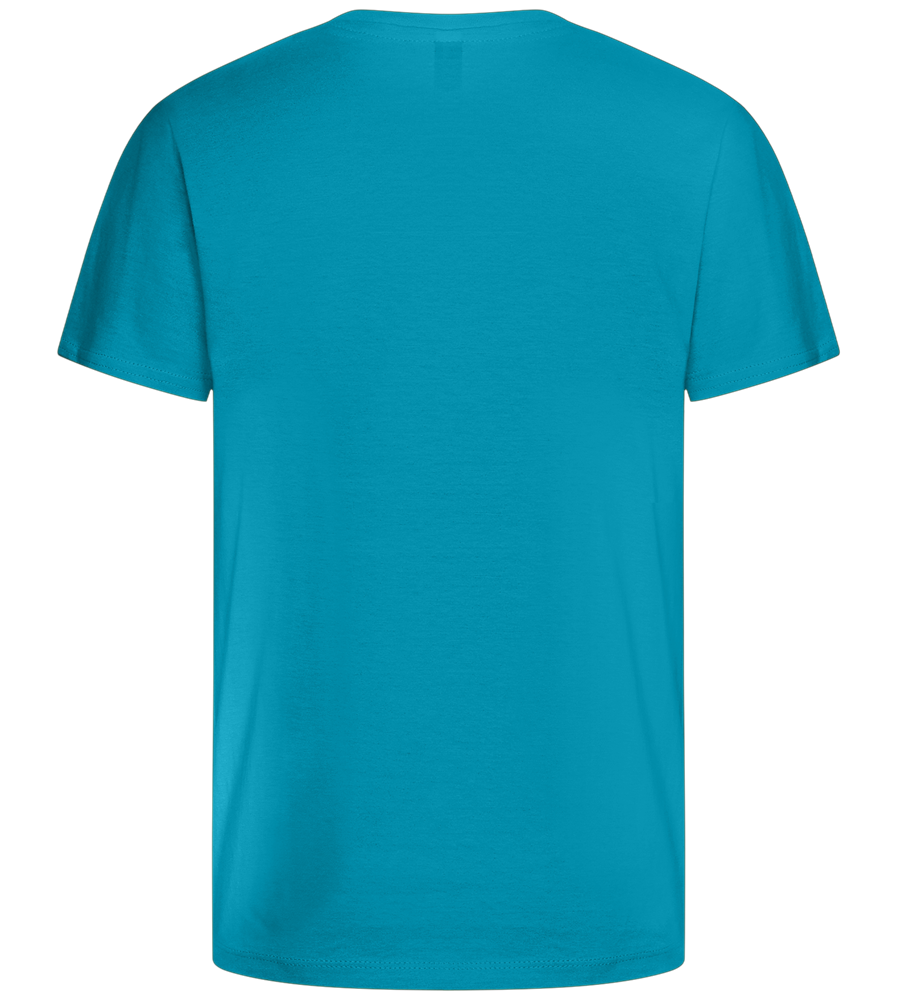 Christmas Tree Rex Design - Comfort kids fitted t-shirt_TURQUOISE_back