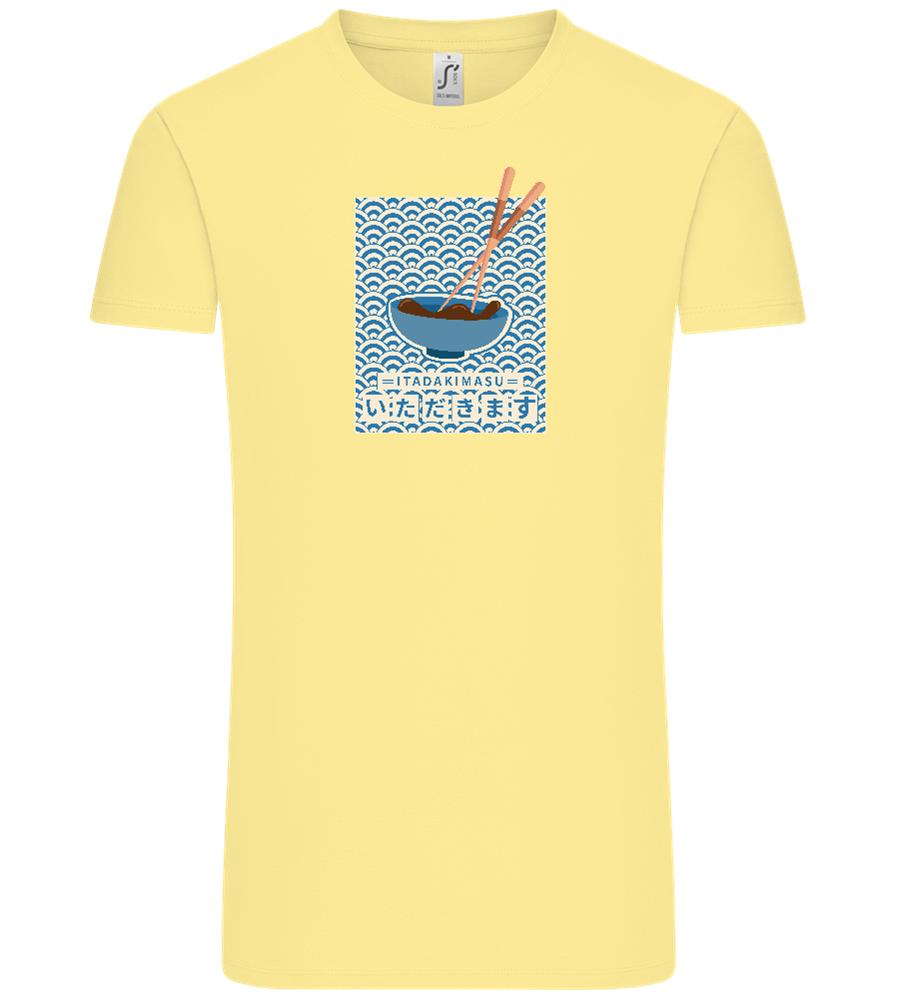 Itadakimasu Design - Comfort Unisex T-Shirt_AMARELO CLARO_front