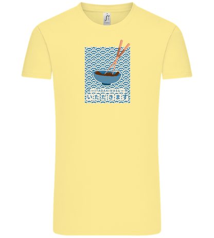 Itadakimasu Design - Comfort Unisex T-Shirt_AMARELO CLARO_front