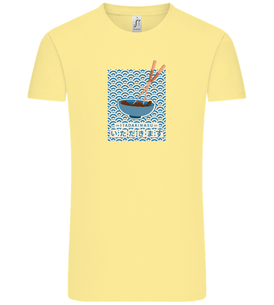 Itadakimasu Design - Comfort Unisex T-Shirt_AMARELO CLARO_front