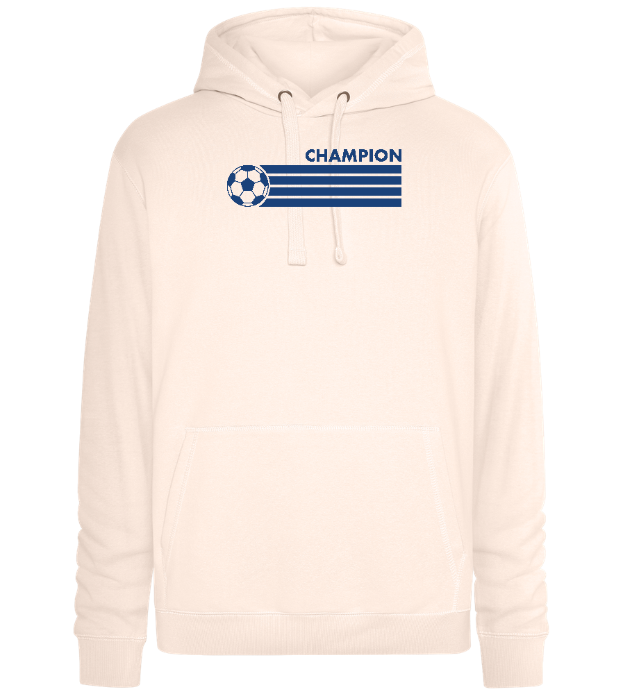 Soccer Champion Design - Premium unisex hoodie_LIGHT PEACH ROSE_front