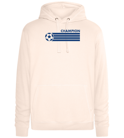 Soccer Champion Design - Premium unisex hoodie_LIGHT PEACH ROSE_front