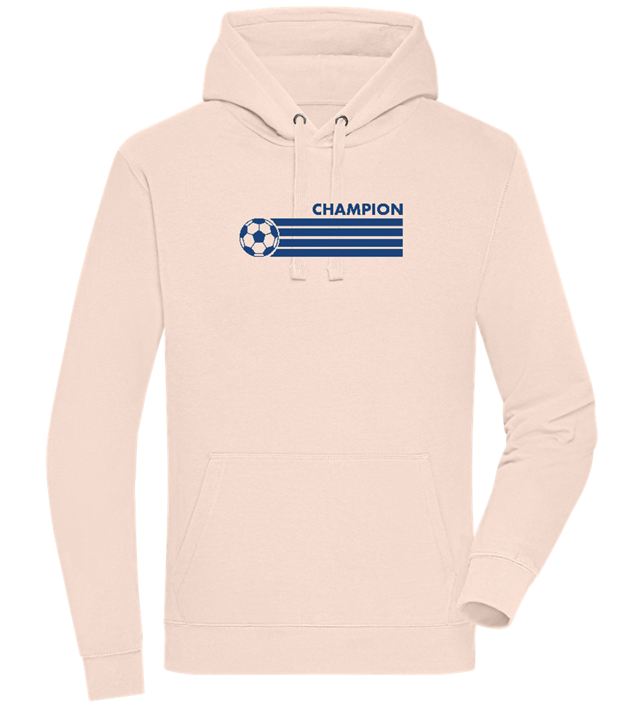 Soccer Champion Design - Premium unisex hoodie_LIGHT PEACH ROSE_front