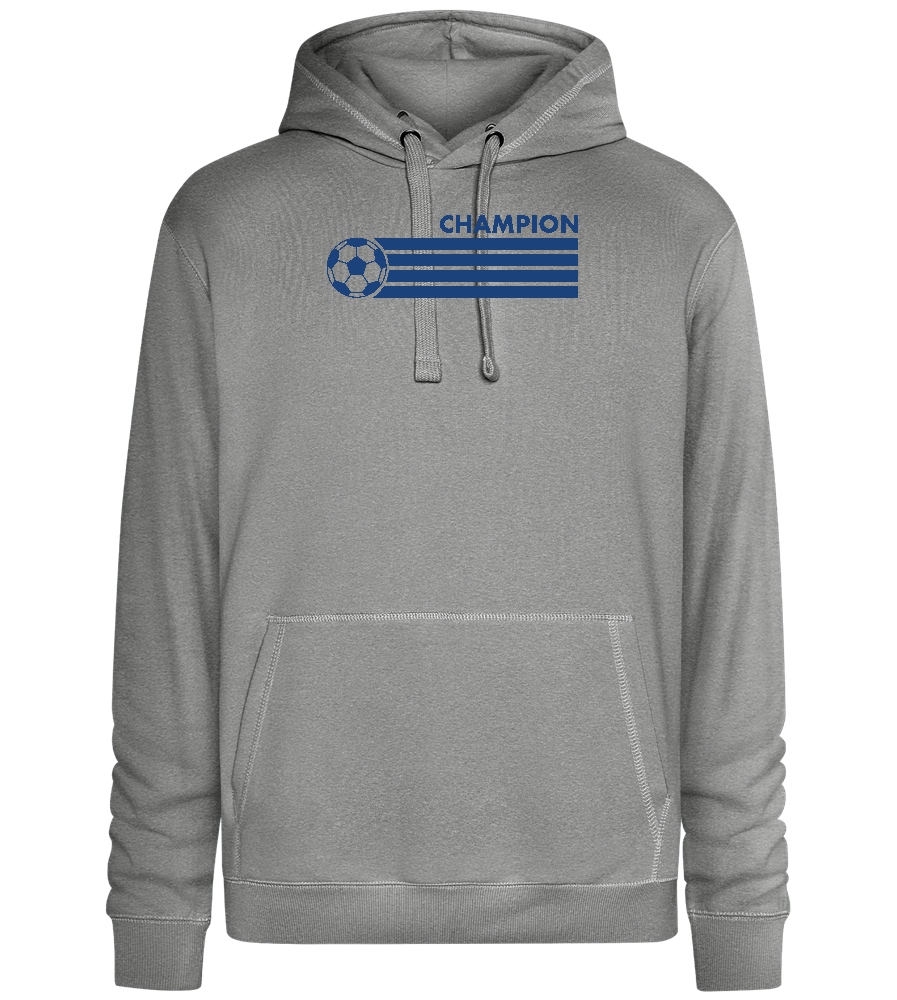 Soccer Champion Design - Premium unisex hoodie_ORION GREY II_front