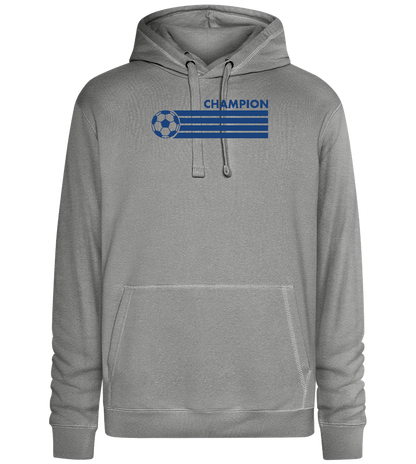 Soccer Champion Design - Premium unisex hoodie_ORION GREY II_front