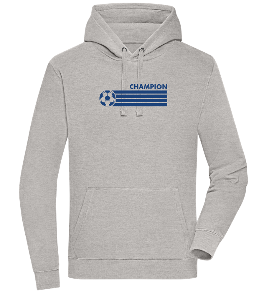 Soccer Champion Design - Premium unisex hoodie_ORION GREY II_front