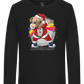 Christmas Dab Design - Premium kids long sleeve t-shirt_DEEP BLACK_front