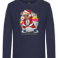 Christmas Dab Design - Premium kids long sleeve t-shirt_FRENCH NAVY_front