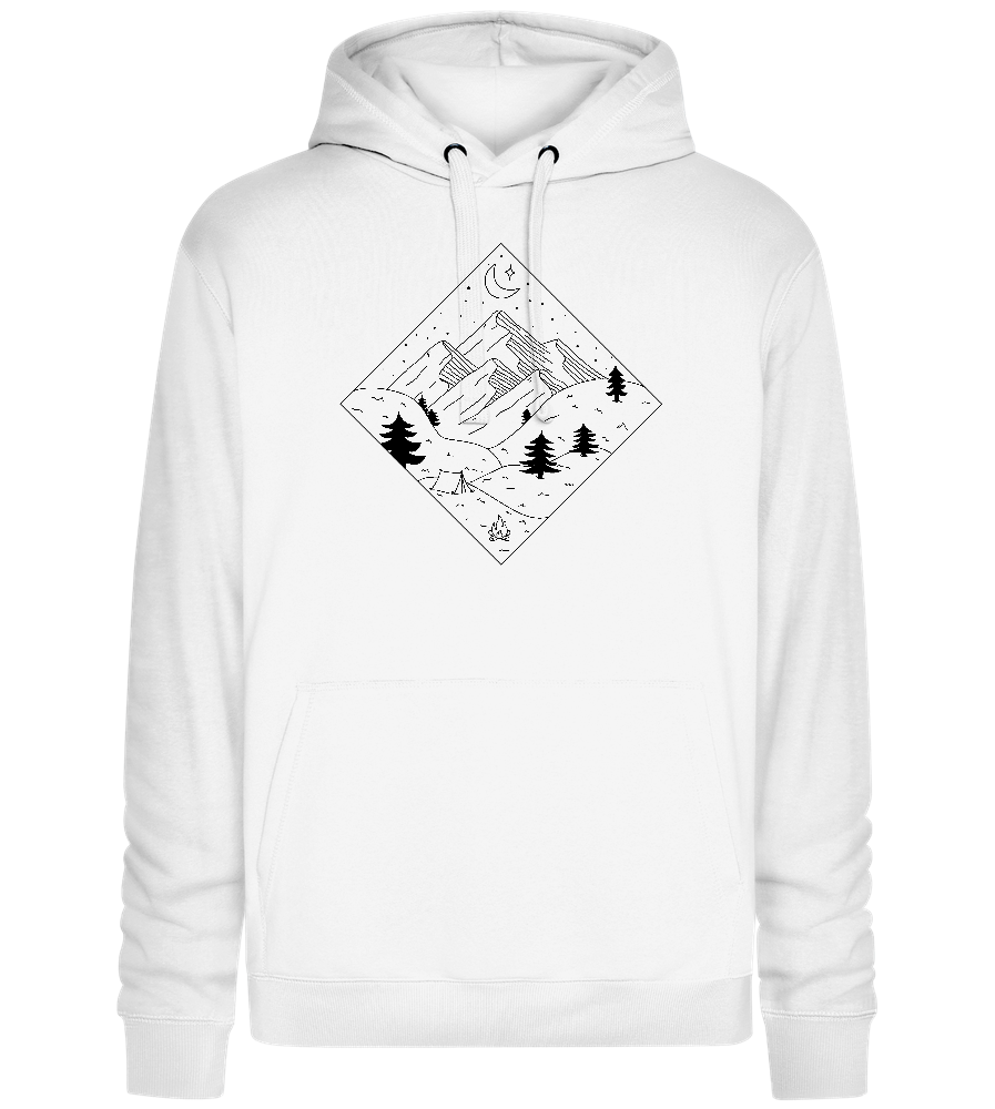 Under the Stars Design - Premium unisex hoodie_WHITE_front