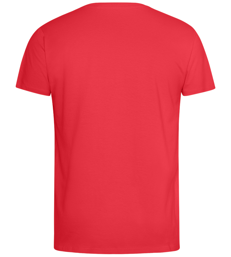 For Schnitzel Design - Comfort men's fitted t-shirt_BRIGHT RED_back