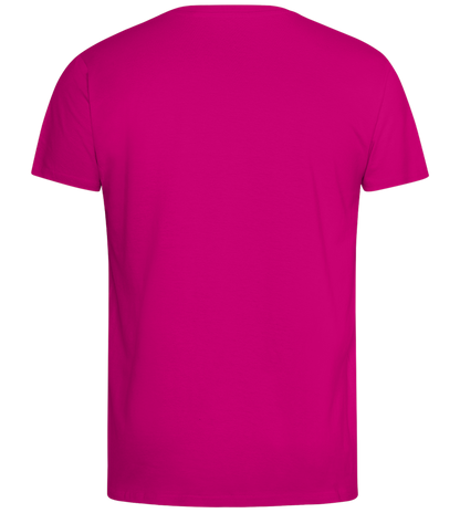 For Schnitzel Design - Comfort men's fitted t-shirt_FUCHSIA_back