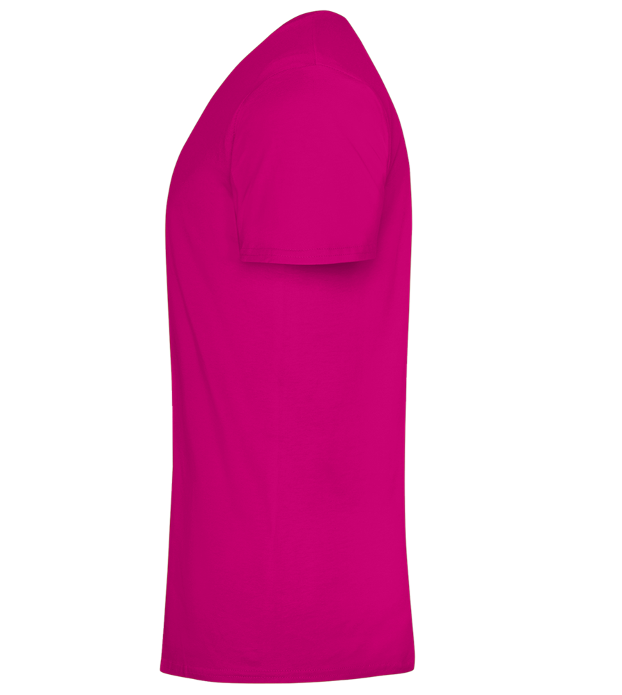 For Schnitzel Design - Comfort men's fitted t-shirt_FUCHSIA_left